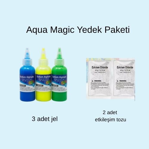 Aqua Magic Yedek Paketi (3 Tüp Jel + 2 Etkileşim Tozu)