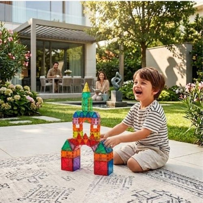 Magnetik Tiles - 3D Eğitici Mıknatıslı Yapı Blokları Seti