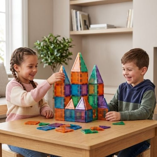 Magnetik Tiles - 3D Eğitici Mıknatıslı Yapı Blokları Seti